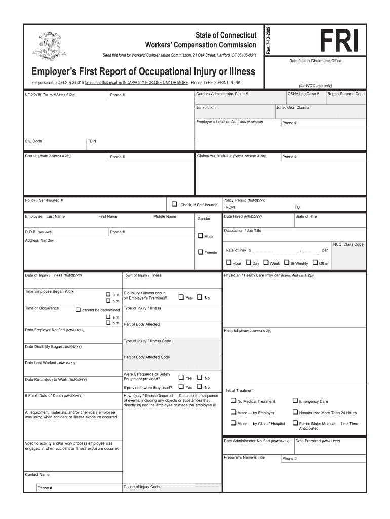 Injury Report Form