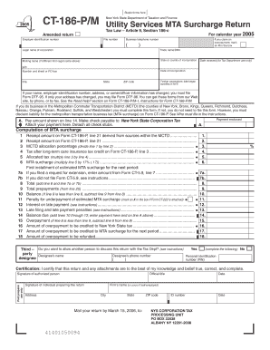 Staple Forms Here CT 186 PM Amended Return Employer Identification Number Legal Name of Corporation New York State Department of