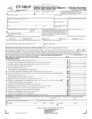 Staple Forms Here CT 186 P Amended Return Employer Identification Number Legal Name of Corporation New York State Department of 