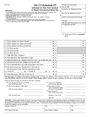  Ct Form Os 114 Online Filing 2004