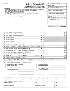 Ct Form Os 114 Online Filing 2004