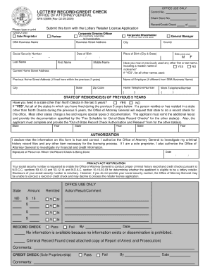 Blank Lottery Check Template  Form