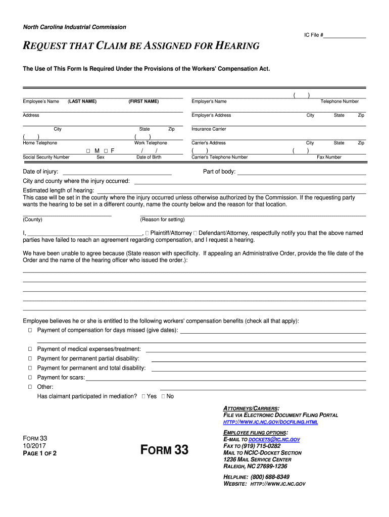 NC Form Fill Out and Sign Printable PDF Template signNow