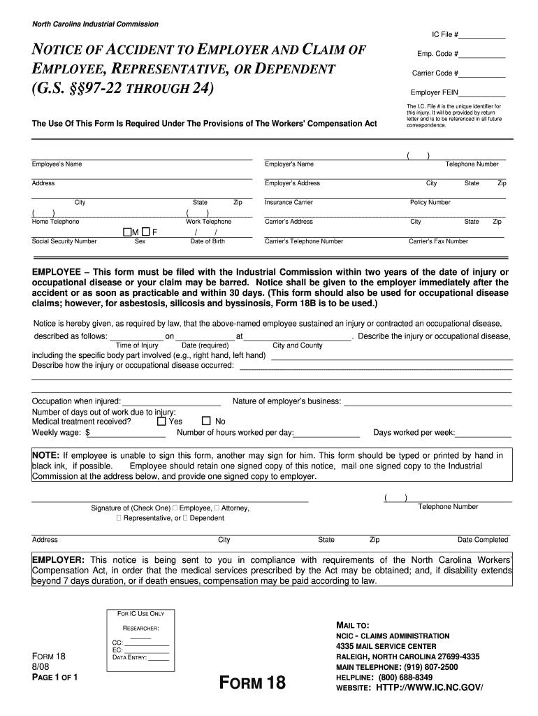  Ncic Form 18 Fillable 2008-2024