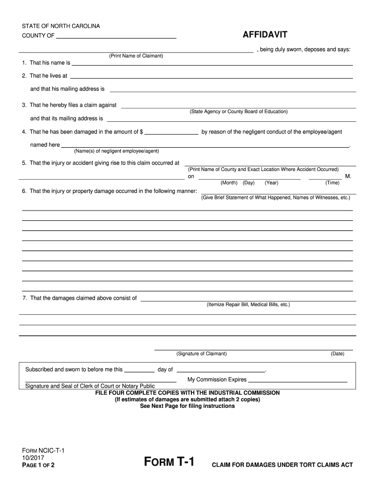  Arizona Blank Tort Claim Form 2001