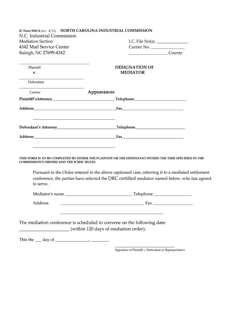  Ic Form Msc4 2011-2024