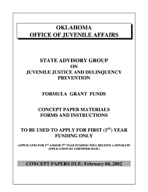 OKLAHOMA OFFICE of JUVENILE AFFAIRS Ok  Form