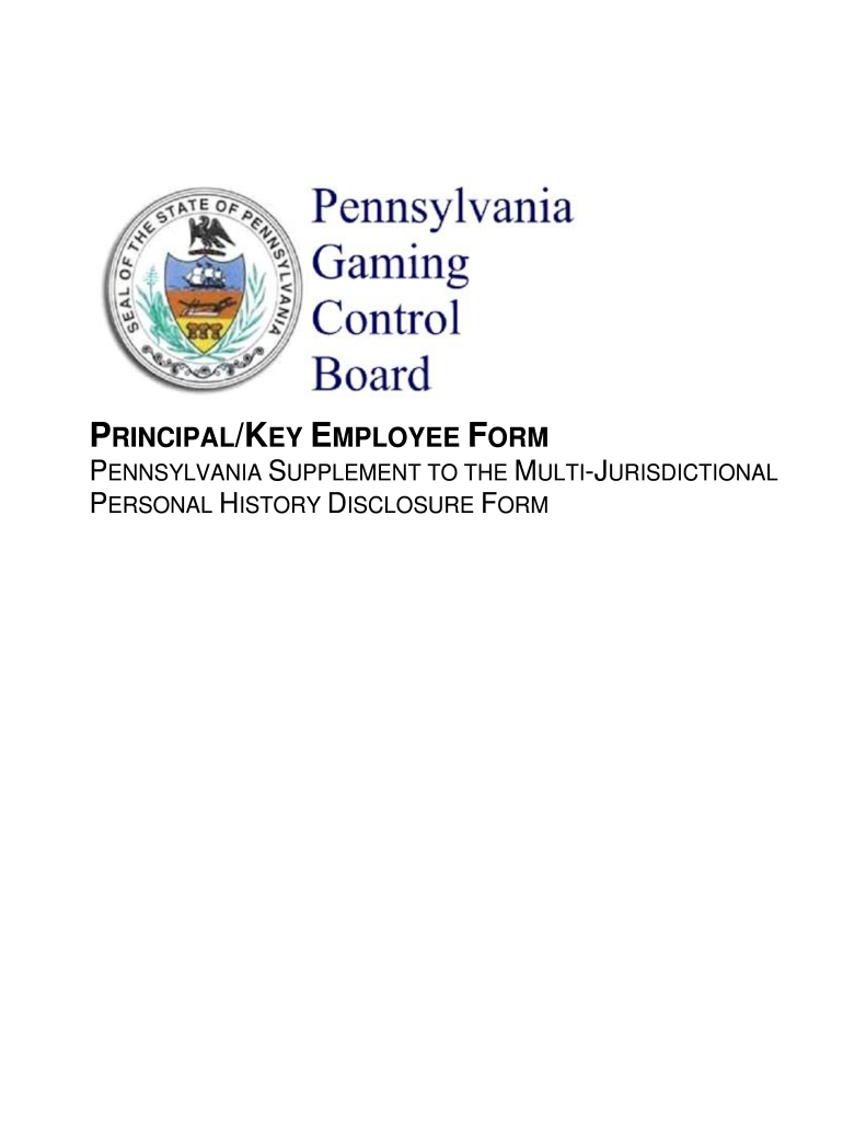 Principal Employee Form