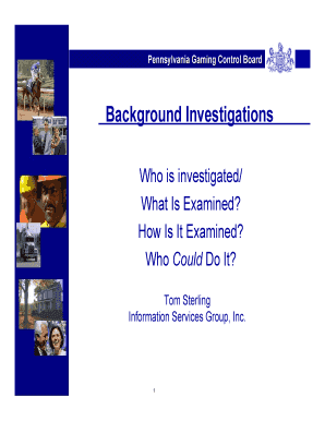Background Investigations Pennsylvania Gaming Control Board Gamingcontrolboard Pa  Form