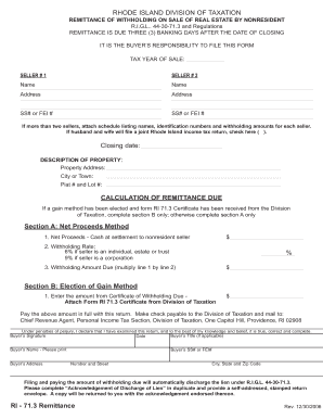 Ri 71 3 Remittance Form