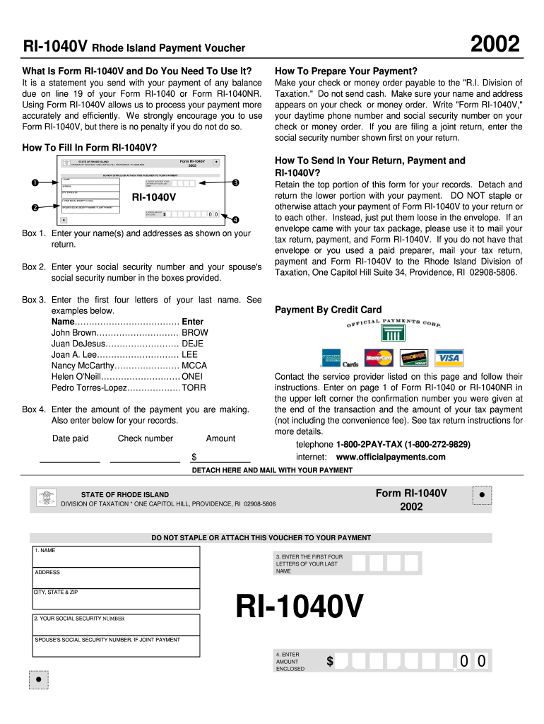 Ri 1040v  Form