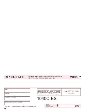 RI 1040C ES Qxp Tax Ri  Form
