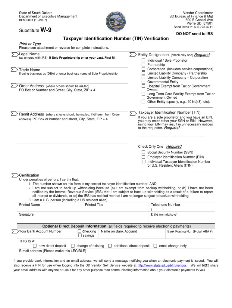 South Dakota Tax Forms