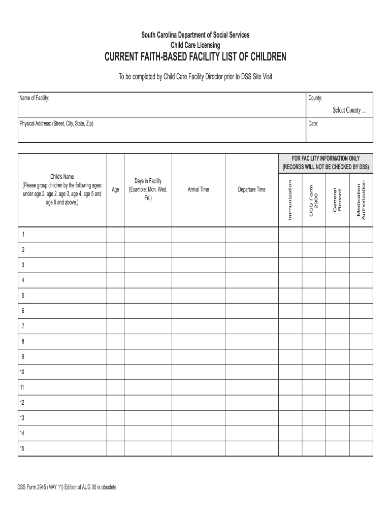 Dss Form 2945