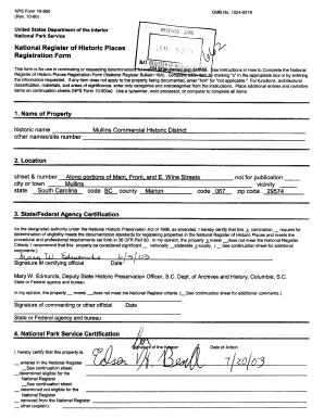 This Form is for Use in Nominating or Requesting Determination&amp;#39 5 5 5L 1&amp;#39 Nationalregister Sc