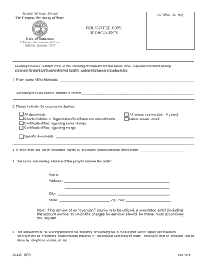  Tennessee Form Ss 4461 2002-2024