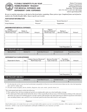 Flexible Benefits State of Tennessee Form