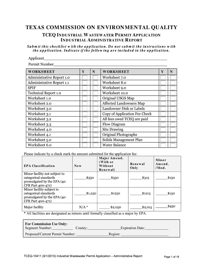  Tceq 10411 Form 2010