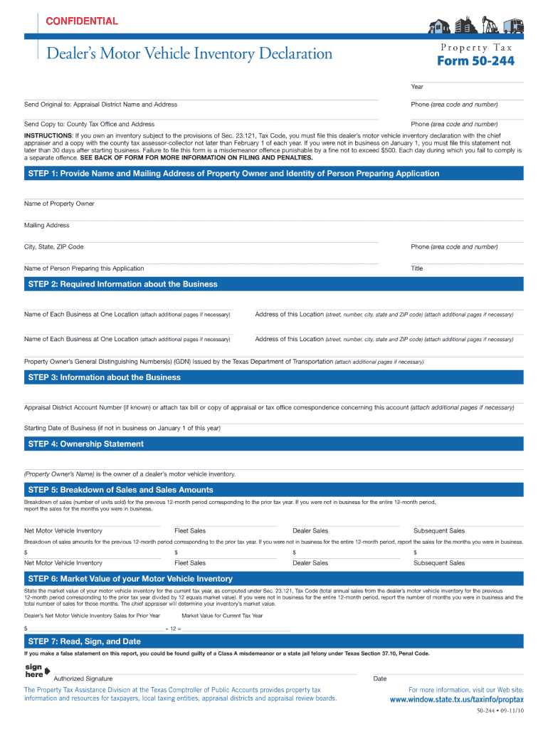  Form 50 244 2011