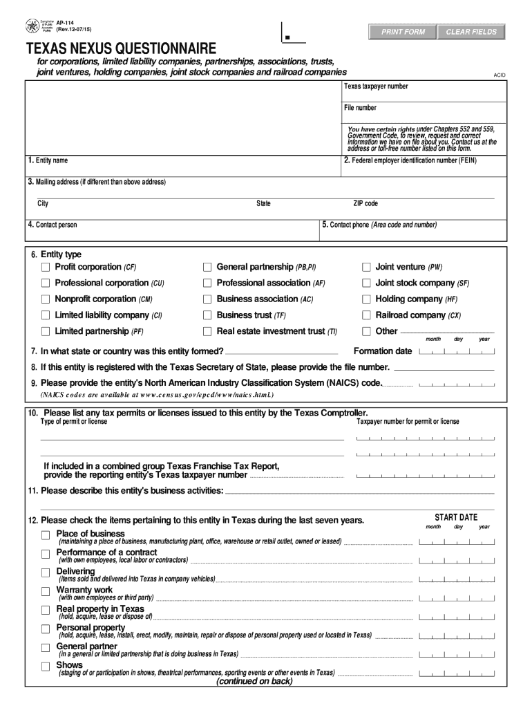  Ap 114 Form 2019