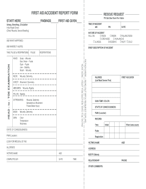 FIRST AID ACCIDENT REPORT FORM Tacoma Mountaineers Tacomamountaineers