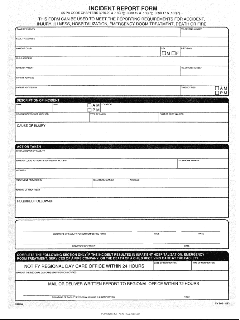  Pa Dpw Forms 1993-2024