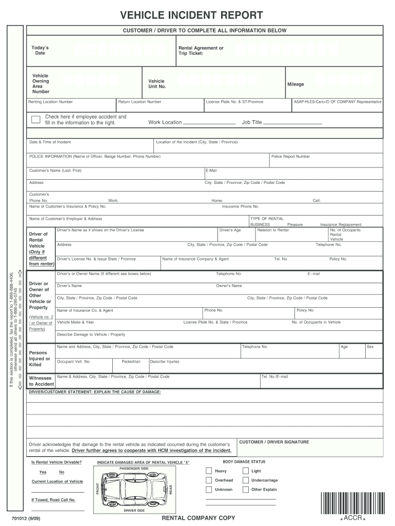  Hertz Report Form 2009