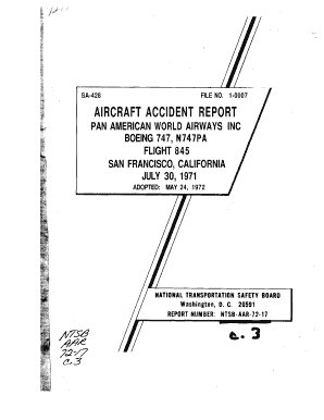 Aircraft Accident Report Airdisaster Form