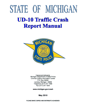Michigan Ud10 Manual  Form