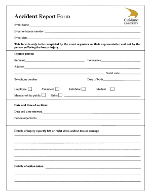 Seattle Collision Report Form
