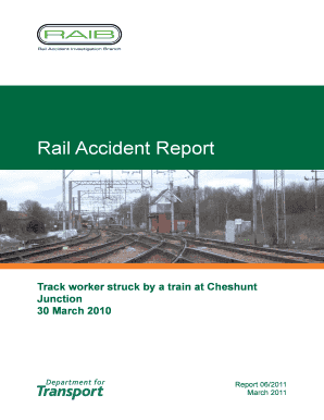 Rail Accident Report Raib Gov  Form