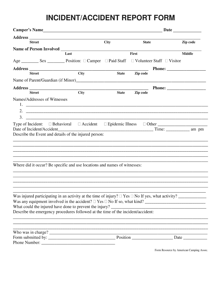 Incident Report Form