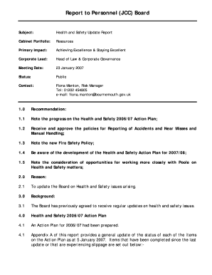 Report to Directors Management Team Archive Bournemouth Gov  Form