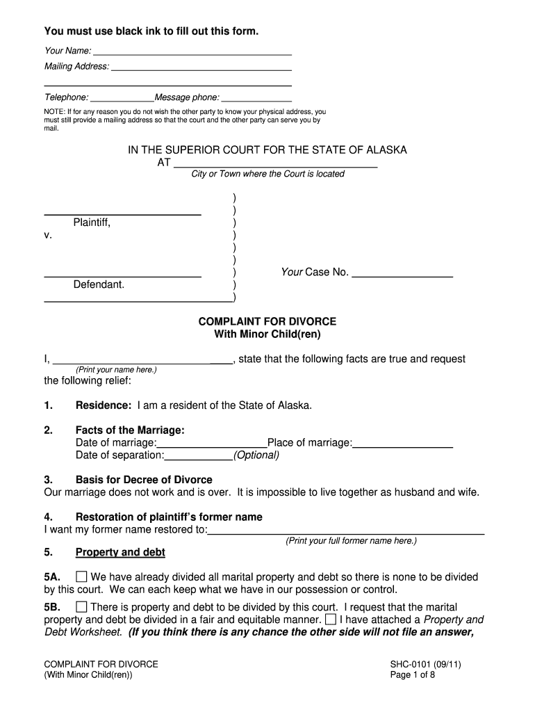 Alaska Legal Forms