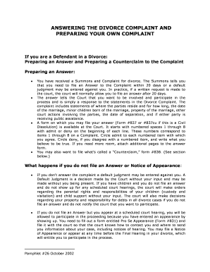 Answer to Counterclaim Sample  Form