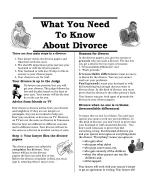 What You Need to Know About Divorce Wtls  Form