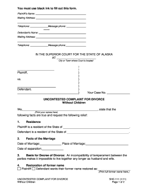  Shc 111 Form 2011