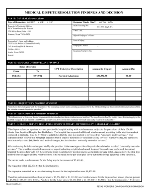 Requestors Name and Address HCA Texas Orthopedic Hospital 3701 Kirby Road, Suite 1288 Houston, Texas 77098 3926 Tdi Texas  Form