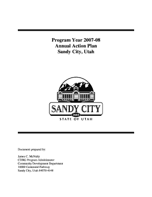 Action Plan for 07 08 Sandy Utah  Form