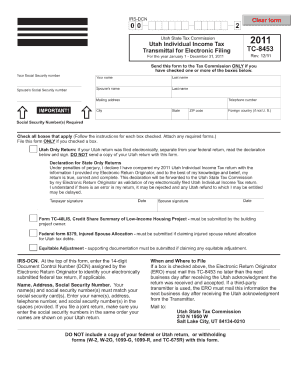 Tc 8453 Form Utah