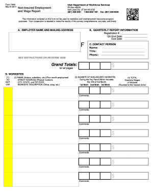 State of Utath Form 794n