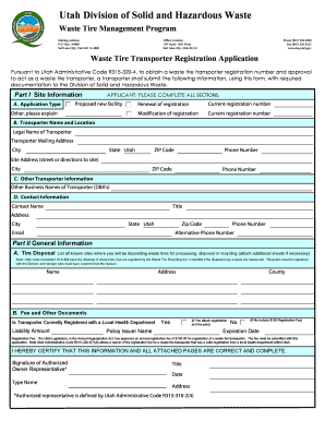 Box 144880 Salt Lake City, Utah 84114 4880 Office Location 195 North 1950 West Salt Lake City, Utah 84116 Hazardouswaste Utah  Form