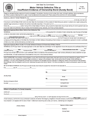  Insufficient Evidence of Ownership Utah 2012-2024