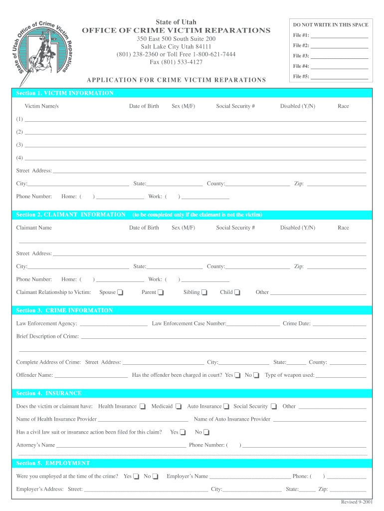 Victim Witness AssistanceUSAO UTDepartment of Justice  Form