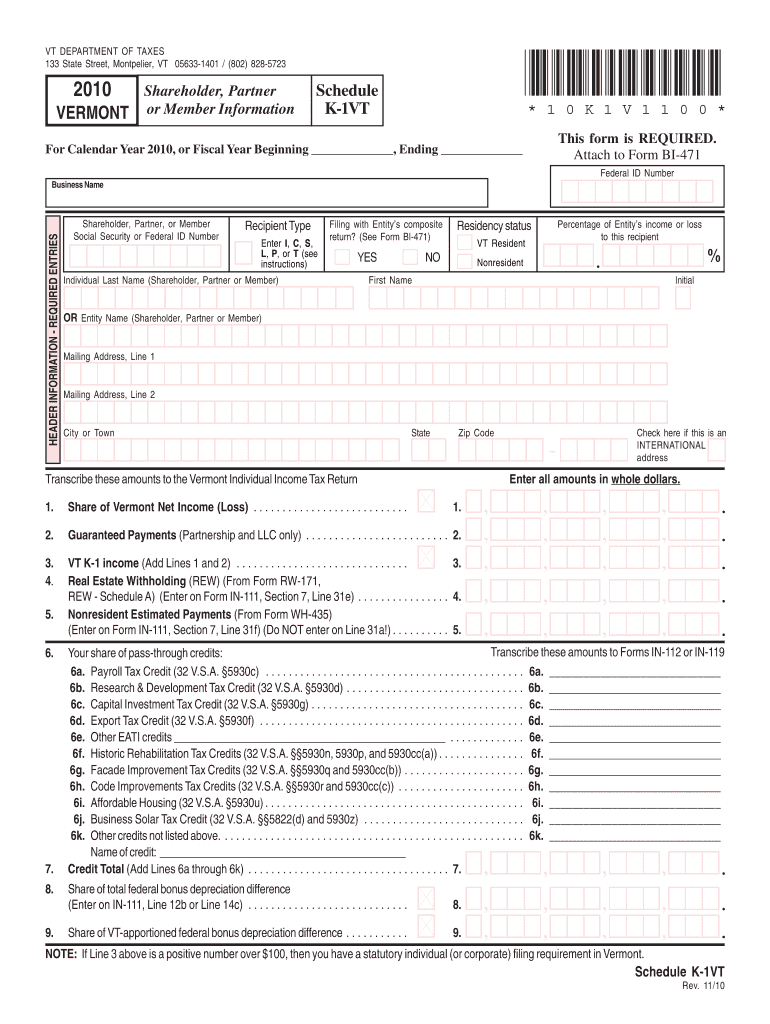  Tax Help Line 1 K 1vt Form 2019