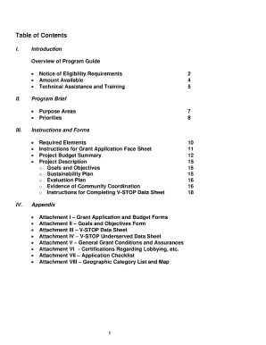 Table of Contents Dcjs Virginia  Form