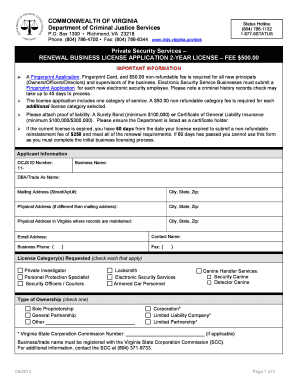 Dcjs Renewal Online  Form