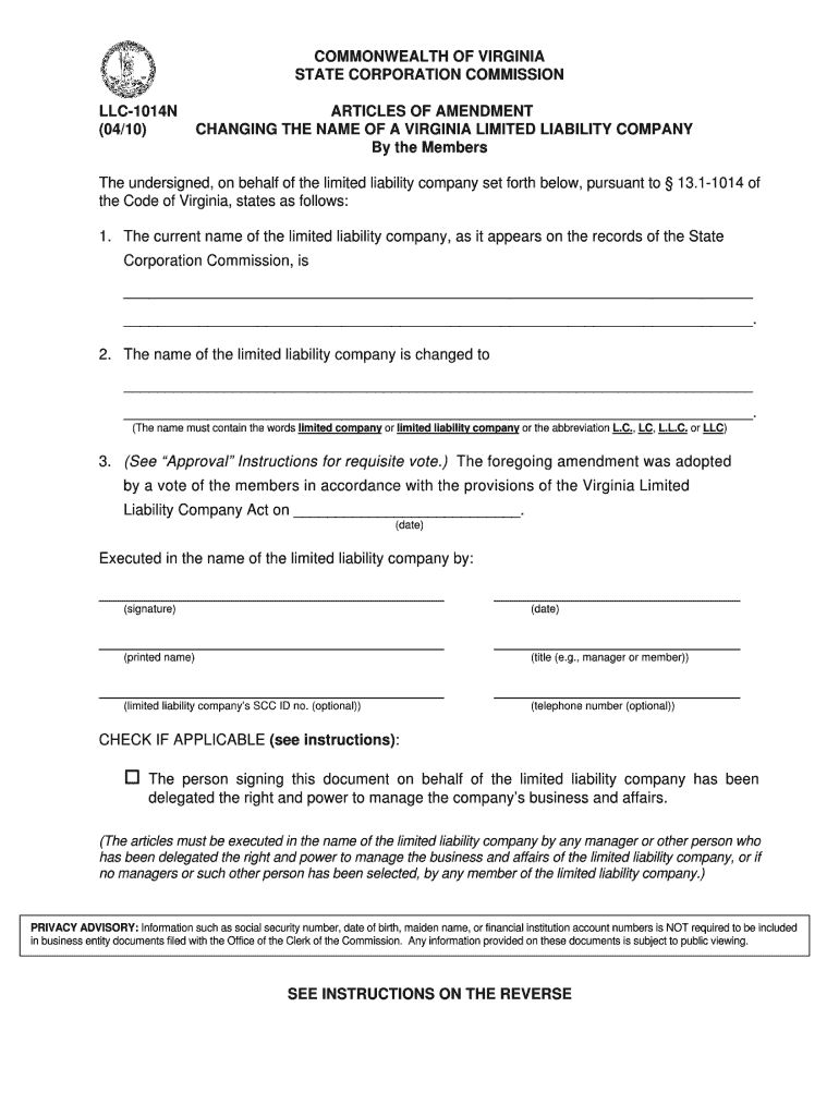 Get and Sign Llc 1014n 2010 Form