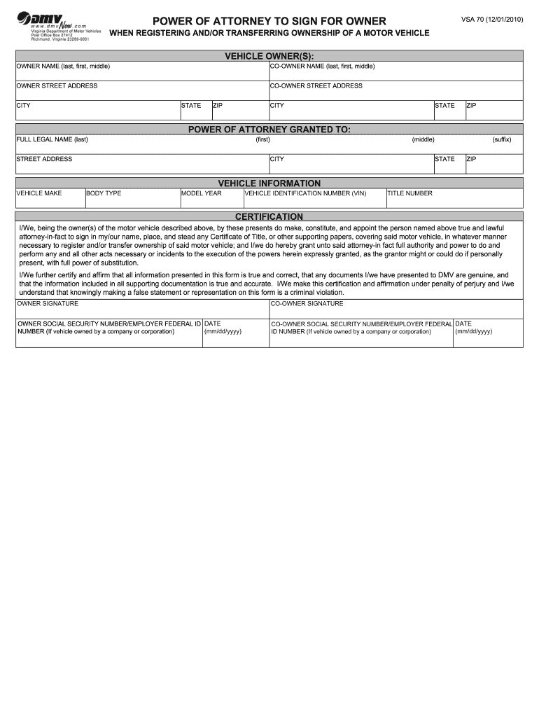  Vsa 70 Formpdffillercom 2010