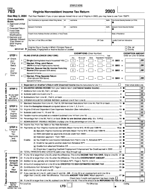 Non Resident Form